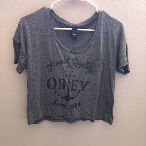 Obey crop top